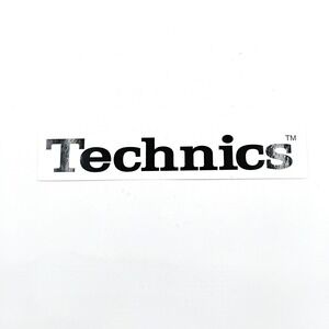 Technics Sticker Black SL1200 Turntable DJ Vintage 1990's 10inch Original Y2K
